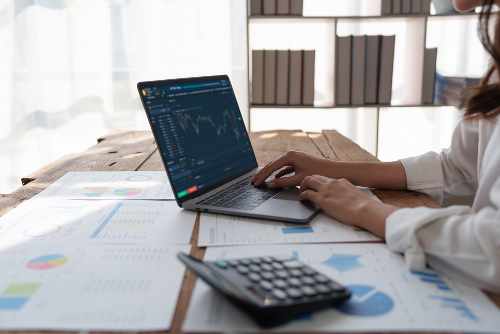 Professional using advanced fp&a tools and spreadsheets to perform financial planning and analysis. Highlights technical accounting proficiency.